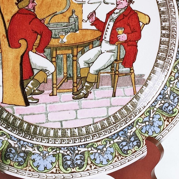 Royal Doulton English Cavaliers Dinner Plate Series Ware Englishmen Smoking (su1 - Picture 5 of 7
